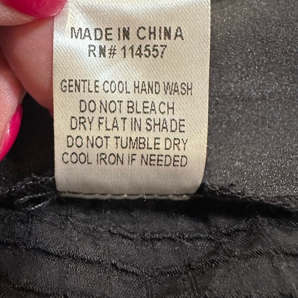 THML: Be The Light Black Embroidered Blouse XS - Picture 9 of 14